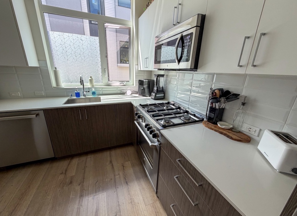Kitchen with Bertazzoni range